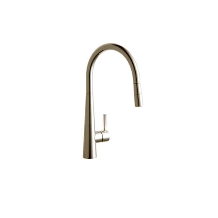 Elkay Harmony Single Hole Kitchen Faucet With Pull-Down Spray And Lever Handle Brushed Nickel LKHA1031NK